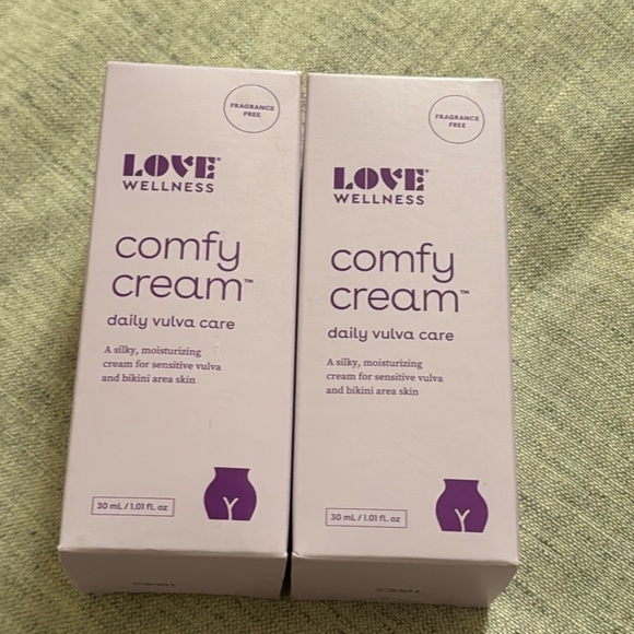 NEW SET OF 2 Love, wellness, comfy cream, daily, vulva care - Picture 1 of 2